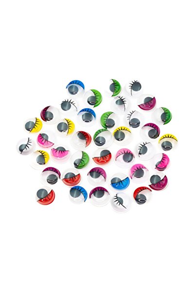 MC Micostore Accesorii creatie - ochisori plastic mici cu gene, diverse culor...