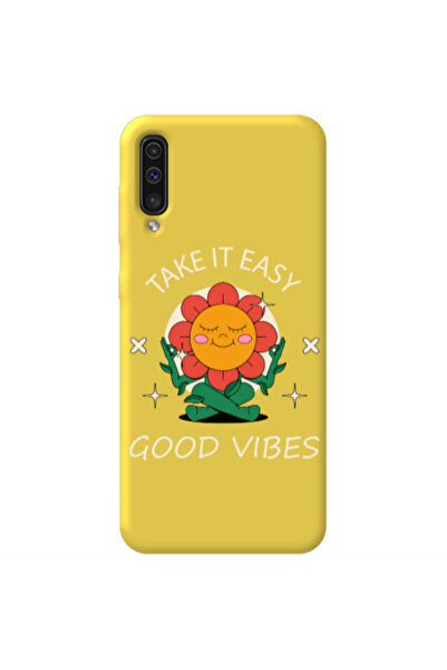 Other Samsung A70 Take It Easy Yellow Colored Silicone TPU Θήκη