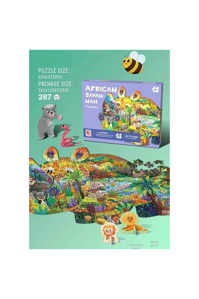 adar Puzzle ADAR, 287 piese, multicolor, 60x43.3cm