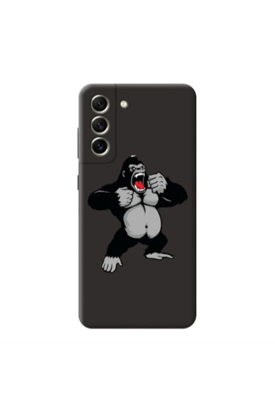 Other Samsung S21 PLUS Angry Gorilla2 Black Colored Silicone TPU Θήκη