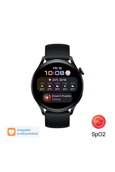 Huawei Watch 3 Smartwatch, AMOLED 1.43", 2GB/16GB, Bluetooth, NFC, GPS, Wi-Fi...