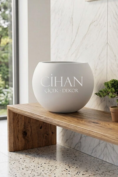 Cihan Çiçekçilik 30 Cm Plastik Küre Çiçek Saksısı
