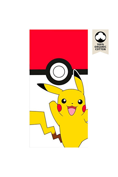 OEM Nintendo - Prosop de plajă Pikachu Pokeball, din bumbac, accesoriu premium