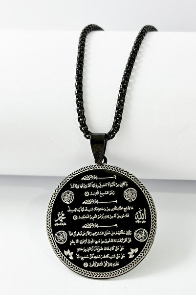 DEARWİSH قلادة من الفولاذ المقاوم للصدأ 316L بسلسلة دوك بسمك 60 سم، تصميم خاص...