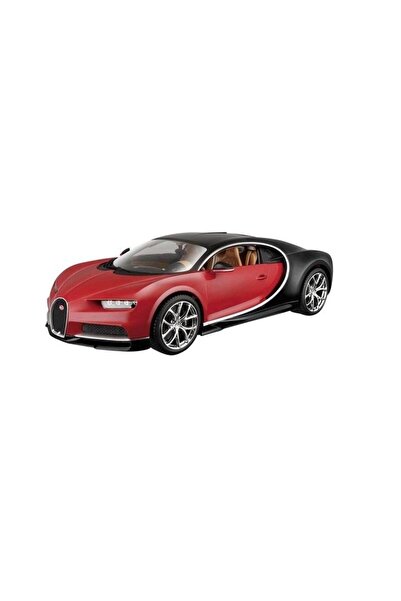 BBURAGO Masinuta colectie Bugatti Chiron, 1:18, negru/rosu