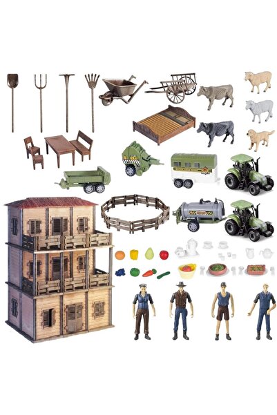 OEM Set Ferma DIY de la Maksik - Set Mare cu Fermezi si Animale 3+
