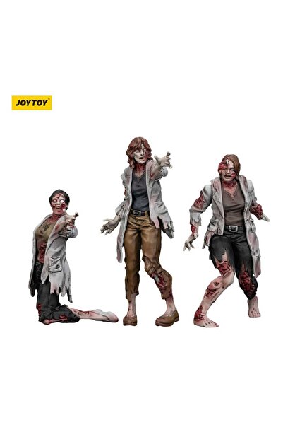 OEM Figurină de Acțiune Zombie Dark Source Pachet de 3 Savanti (Femei) 8 cm ma