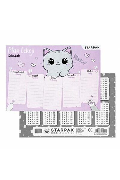 OEM STARPAK Plan de lectii Kitty cu tabla inmultirii 25 bucăți