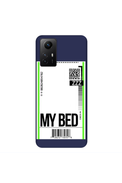 Other Xiaomi Redmi Note 12s My Bed ZZZ Dark blue Colored Silicone TPU Θήκη