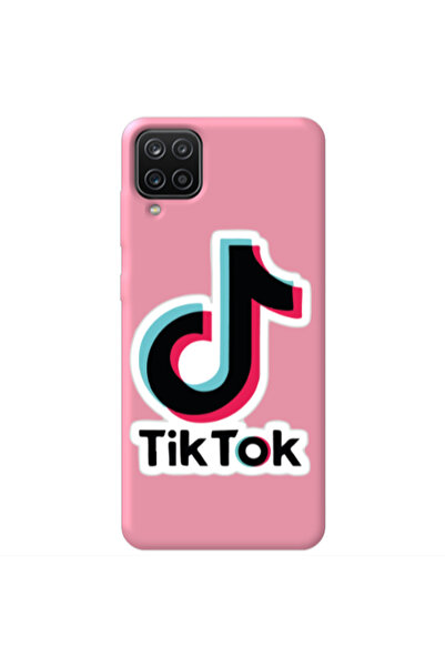 Other Samsung A12 Tik Tok Pink Colored Silicone TPU Θήκη