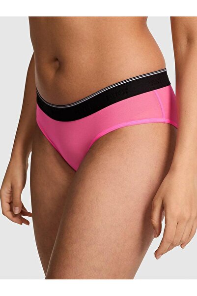 PINK Logolu Tül Hiphugger Külot