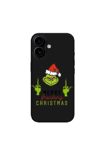 Other Apple Iphone 16 plus Merry Christmas44 Black Colored Silicone TPU Θήκη