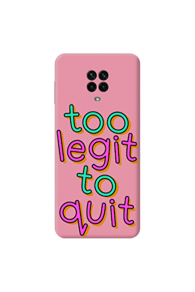 Other Xiaomi Redmi Note 9 Pro Too Legit To Quit Pink Colored Silicone TPU Θήκη