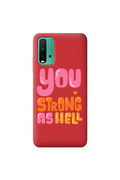 Other Xiaomi Poco M3 You are Love Strong Red Colored Silicone TPU Θήκη