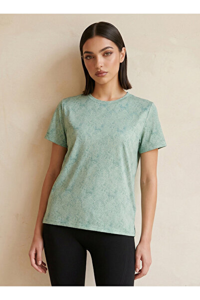 Adot Textured 2 Way Stretch T-shirt