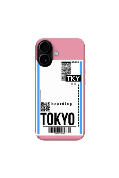 Other Apple Iphone 16 plus Tokyo Boarding Pink Colored Silicone TPU Θήκη