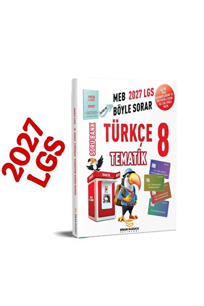 SİNAN KUZUCU YAYINLARI 8. Sınıf Türkçe Soru Bankası Tematik 2027