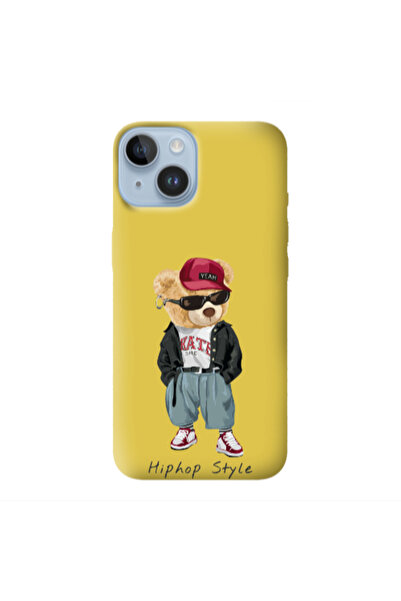 Other Apple iPhone 14 Plus Hip hop style Yellow Colored Silicone TPU Θήκη
