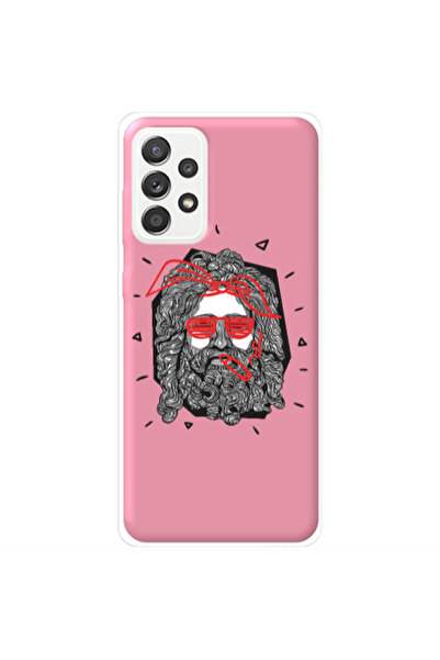 Other Samsung A72 Cool glasses Pink Colored Silicone TPU Θήκη