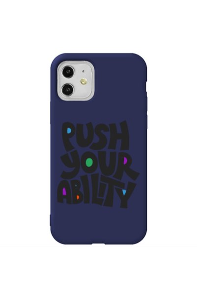 Other Apple iPhone 11 Push Your Ability Dark blue Colored Silicone TPU Θήκη