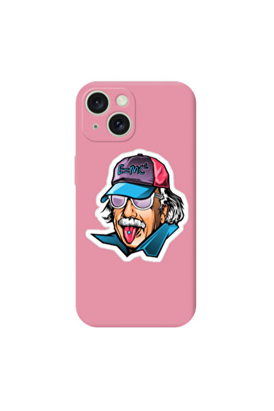 Other Apple iPhone 15 Plus Einstein Pink Colored Silicone TPU Θήκη