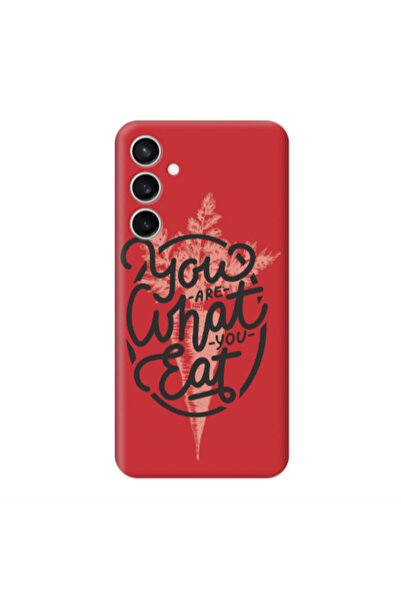 Other Samsung S24 Plus You are What You Eat Red Colored Silicone TPU Θήκη