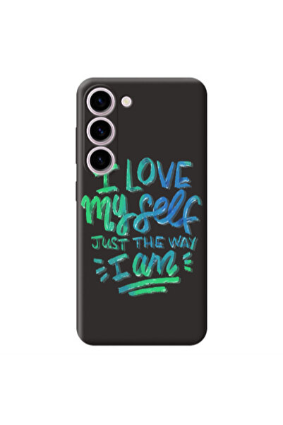 Other Samsung S23 Plus I Love My self Black Colored Silicone TPU Θήκη