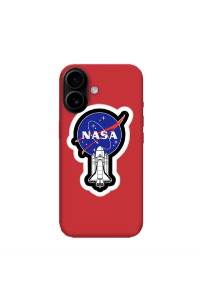 Other Apple Iphone 16 plus Nasa 2 Red Colored Silicone TPU Θήκη