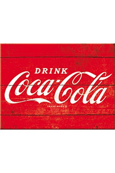 Nostalgic Art Nostalgic-Art Mıknatıs, metal yüzeyli güçlü mıknatıs, kırmızı logo
