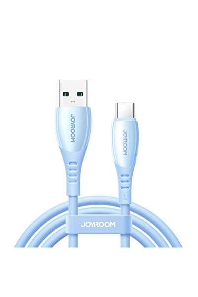 Joyroom S-A59 Cablu USB-A la USB-C Vibrant 3A 480Mbps 1.2m Albastru