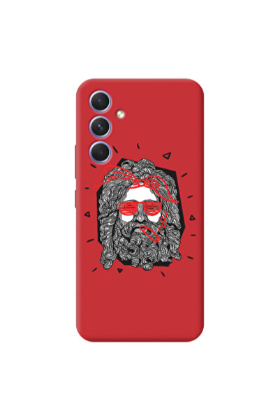 Other Samsung A26 Cool glasses Red Colored Silicone TPU Θήκη