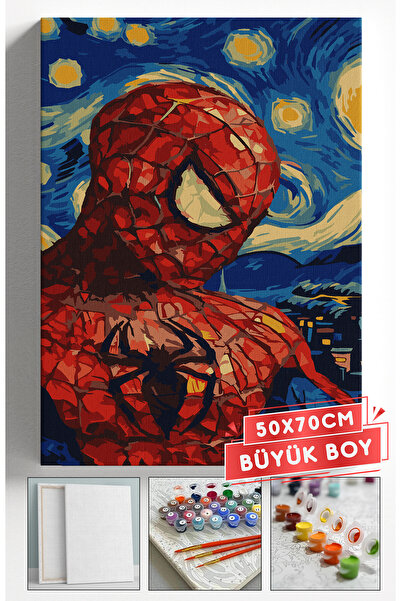 Akihabara Sayılarla Boyama Hobi Seti Çerçeveli Numaralı Tuval Fırça Boya Dahi...