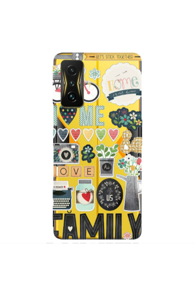 Other Xiaomi Poco F4 Gt Family love home Transparent Silicone TPU Θήκη