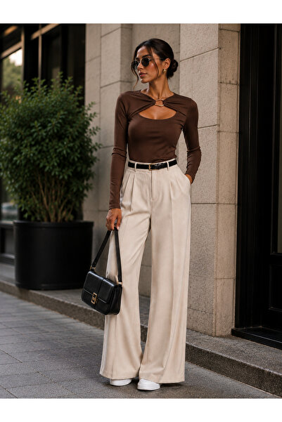 get crazy collection Γυναικεία μπλούζα Sandy με λεπτομέρειες αξεσουάρ