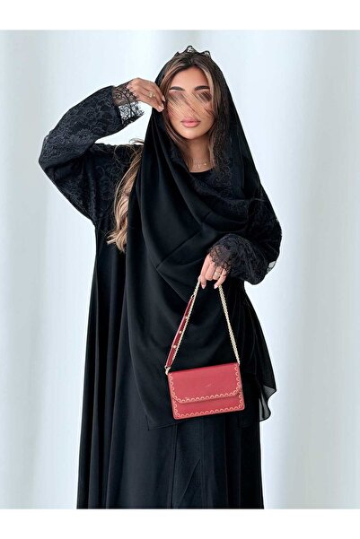 AYA Mwt5114 - Black Daily Abaya with Cool and Light Fabric, Combining Eleganc...