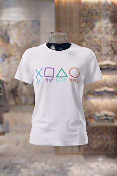 KOZİA OUTDOORS Men'S/Women's Unisex Play Game Printed Oversized Crew Neck Com...