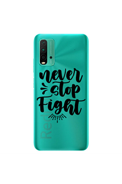 Other Xiaomi Redmi 9T Never stop fight Transparent Silicone TPU Θήκη