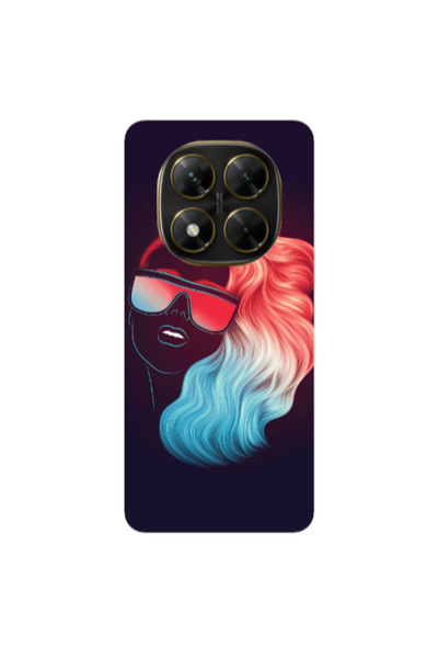Other Xiaomi Poco X7 Girl with glasses Transparent Silicone TPU Θήκη