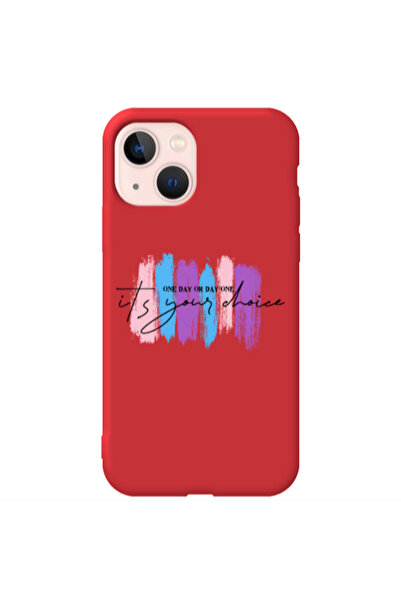 Other Apple iPhone 13 One Day Or Day One Red Colored Silicone TPU Θήκη