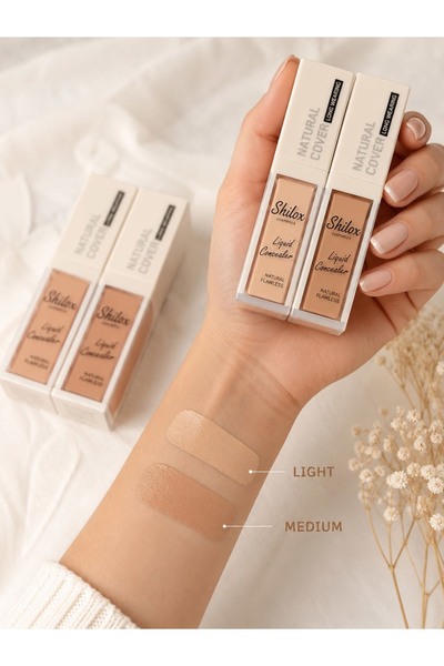 SHILOX Natural Cover Liquid Concealer Kapatıcı, Göz Altı Makyajı