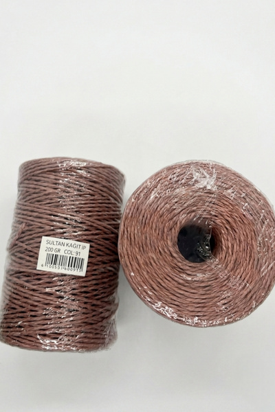 hobi dünyası evim 1 Adet Sultan Kağıt İp 200 Gram Çanta Şapka Supla Sepet Mak...