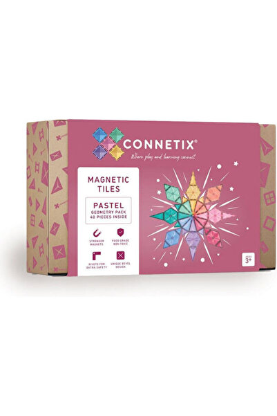 Connetix Μαγνητικό Παιχνίδι Κατασκευών Παστέλ Γεωμετρίας