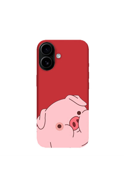 Other Apple Iphone 16 plus Piggy 1 Red Colored Silicone TPU Θήκη
