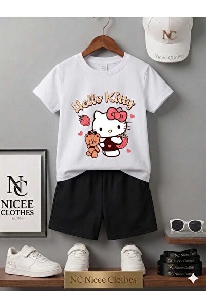 NC Nicee Clothes LETNJA DEČJA MAJICA I KRATKE HLAČE UNISEKS (SA DVOJNIM PRINT...