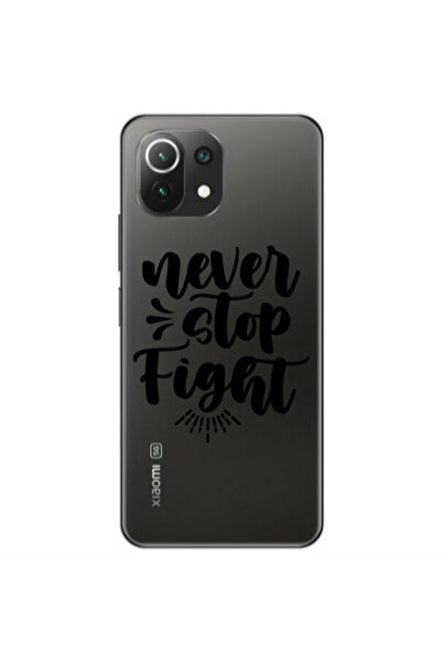 Other Xiaomi Mi 11 Lite Never stop fight Transparent Silicone TPU Θήκη