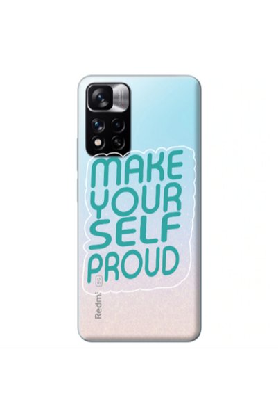 Other Xiaomi Redmi Note 11s 5G Make Your Self Proud Transparent Silicone TPU ...