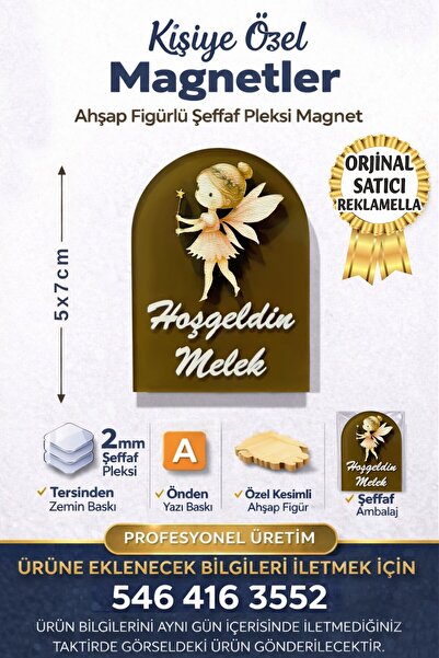 reklamella Peri Kızı Temalı Figürlü Yuvarlak Doğum Günü Magneti Organizasyon ...