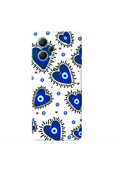 Other Xiaomi Redmi Note 12 Pro 5G Heart evil eye beads Transparent Silicone T...