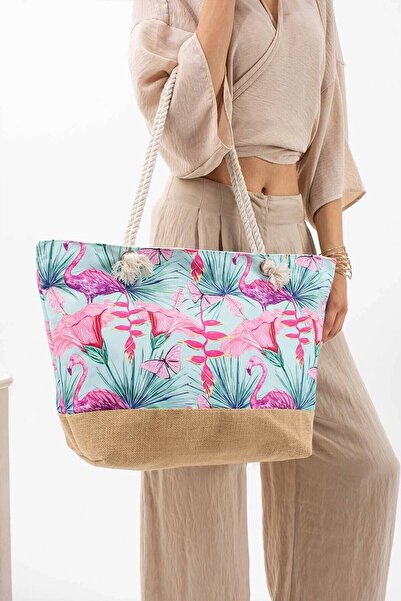 Zübeyde Sayın Patterned Beach Bag