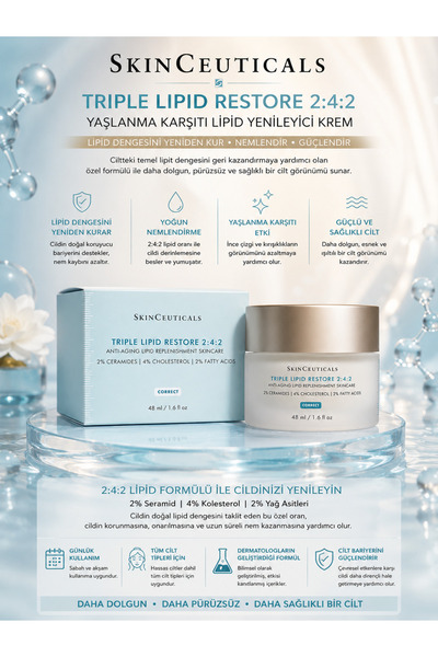 SkinCeuticals Triple Lipid Restore 2:4:2 Cream 48 ml - Yaşlanma Karşıtı Cilt ...